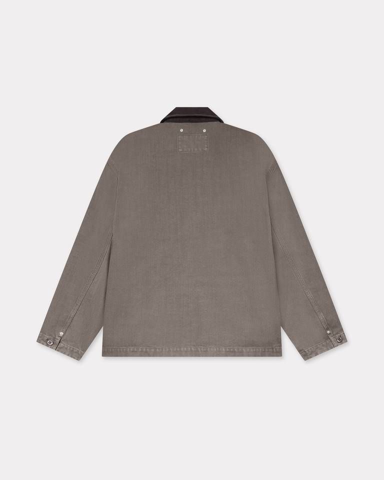 Kenzo - Áo khoác workwear KENZO Paris Chainstitch vải cotton hiệu ứng bạc màu