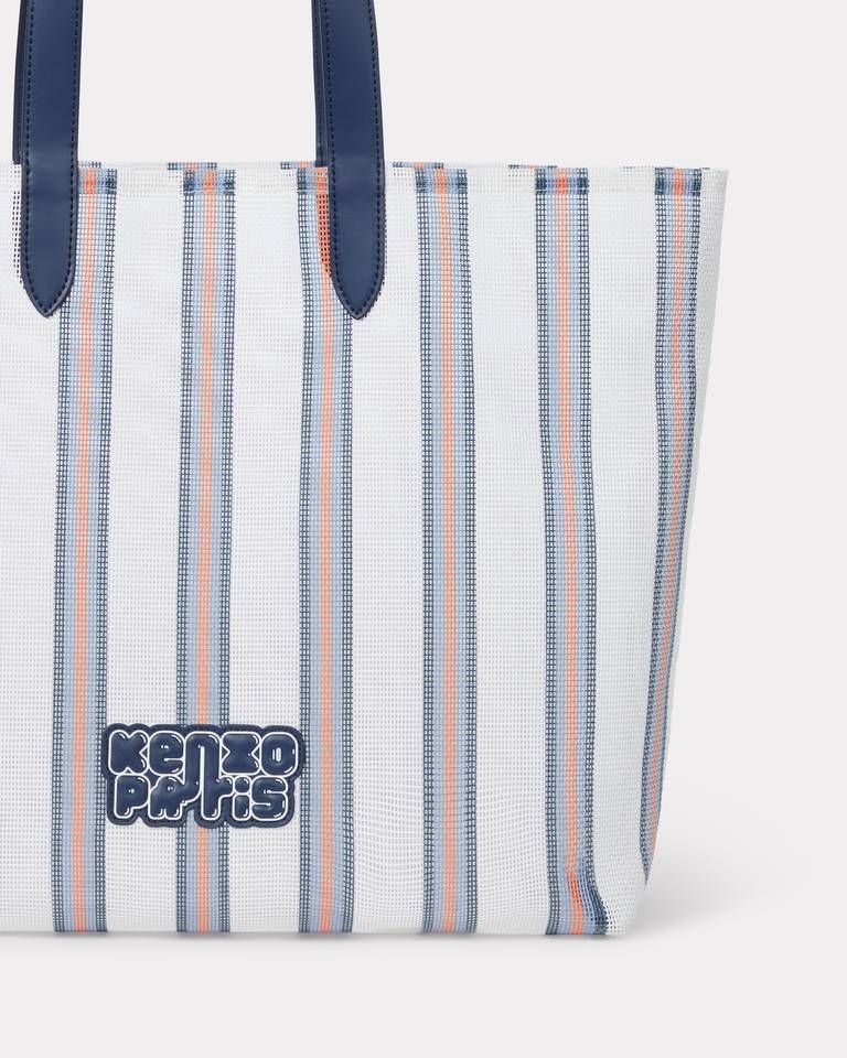 Kenzo - Túi tote lưới kẻ sọc KENZO Coast Lines