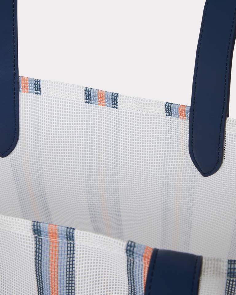 Kenzo - Túi tote lưới kẻ sọc KENZO Coast Lines