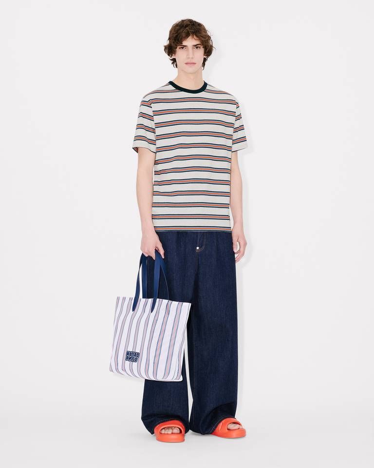 Kenzo - Túi tote lưới kẻ sọc KENZO Coast Lines