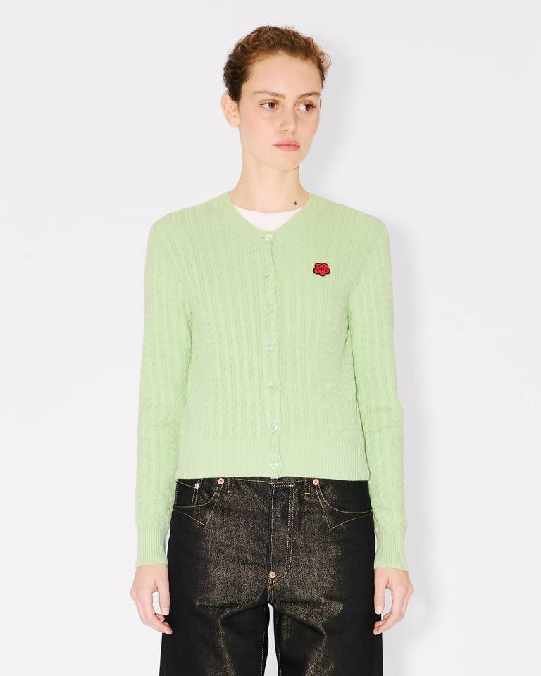 Kenzo - Áo cardigan dệt kim cotton len KENZO Boke Flower