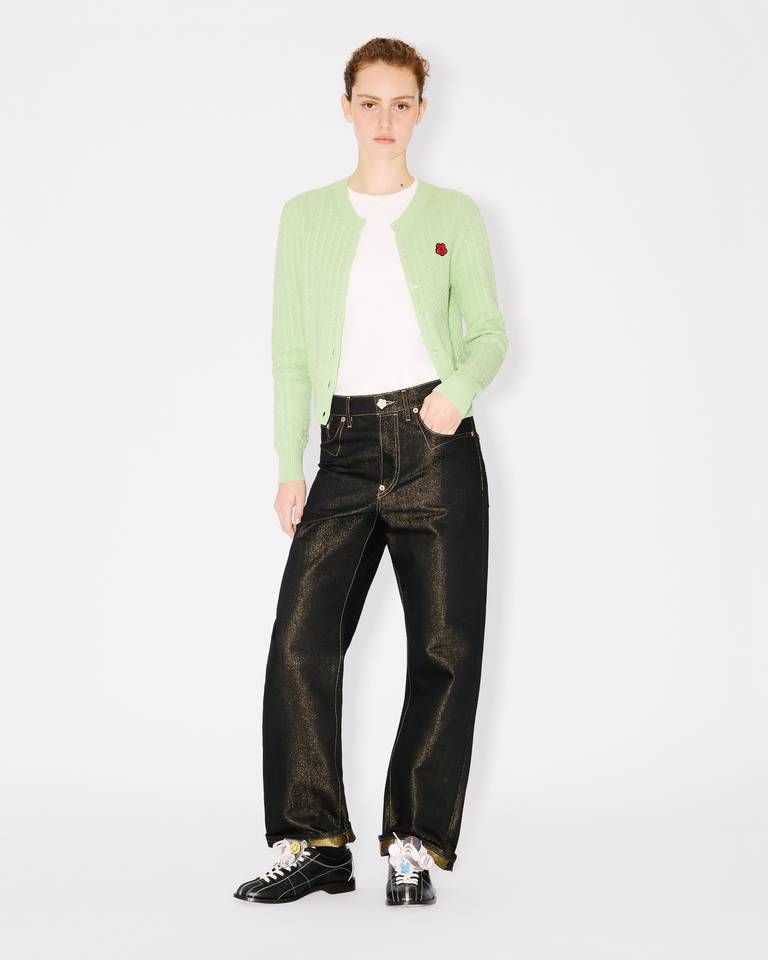 Kenzo - Áo cardigan dệt kim cotton len KENZO Boke Flower
