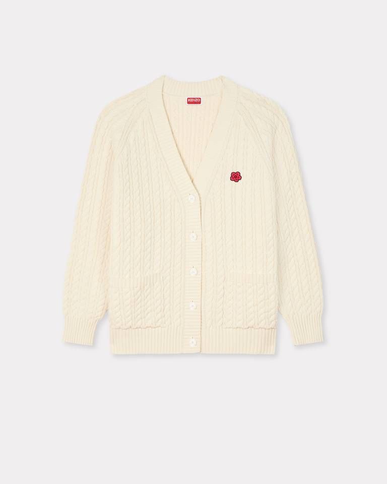 Áo khoác cardigan dệt kim KENZO ‘Boke Flower’ dáng loose.