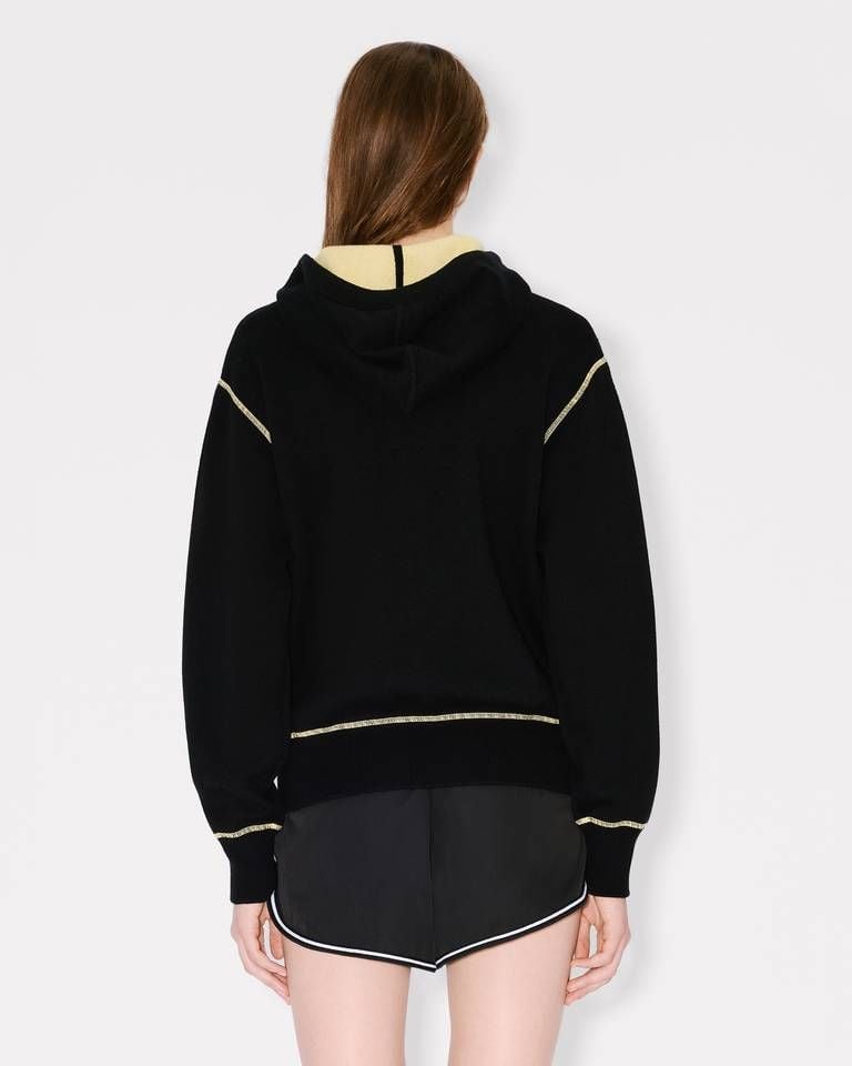 Áo hoodie KENZO Boke Flower 2.0 len cotton có khóa kéo
