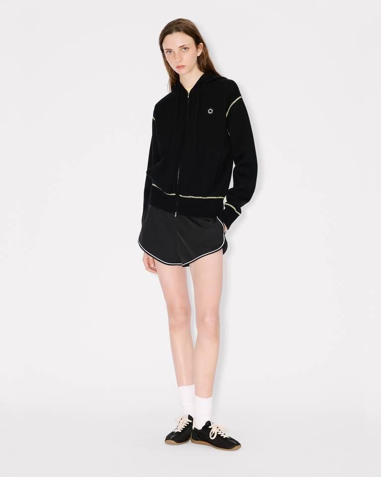 Áo hoodie KENZO Boke Flower 2.0 len cotton có khóa kéo