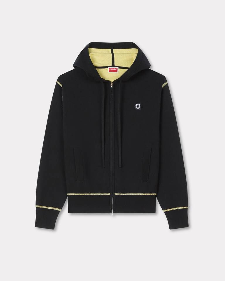 Áo hoodie KENZO Boke Flower 2.0 len cotton có khóa kéo