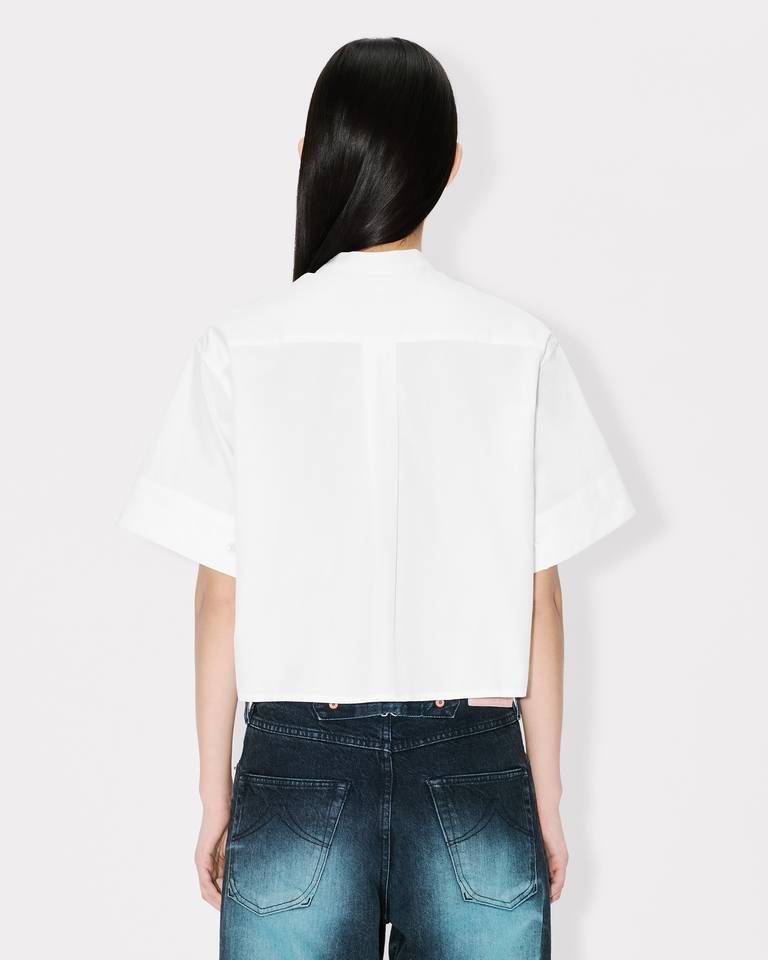 Kenzo - Áo sơ mi tay ngắn KENZO vải cotton poplin