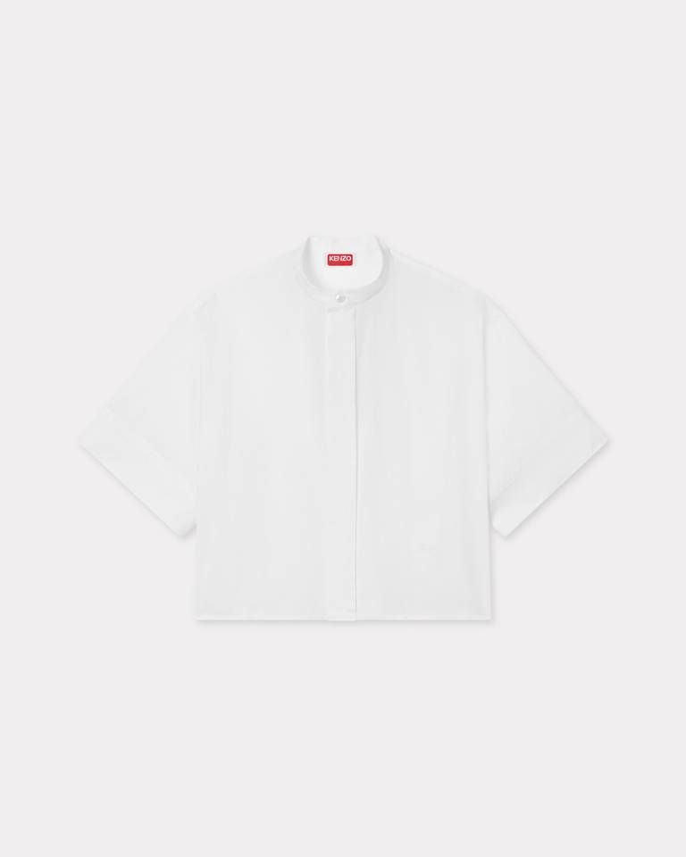 Áo sơ mi tay ngắn KENZO vải cotton poplin