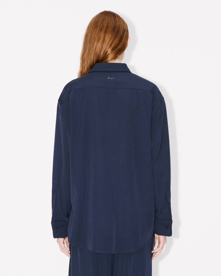 Kenzo - Áo overshirt len nguyên chất KENZO