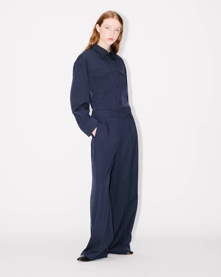 Kenzo - Áo overshirt len nguyên chất KENZO