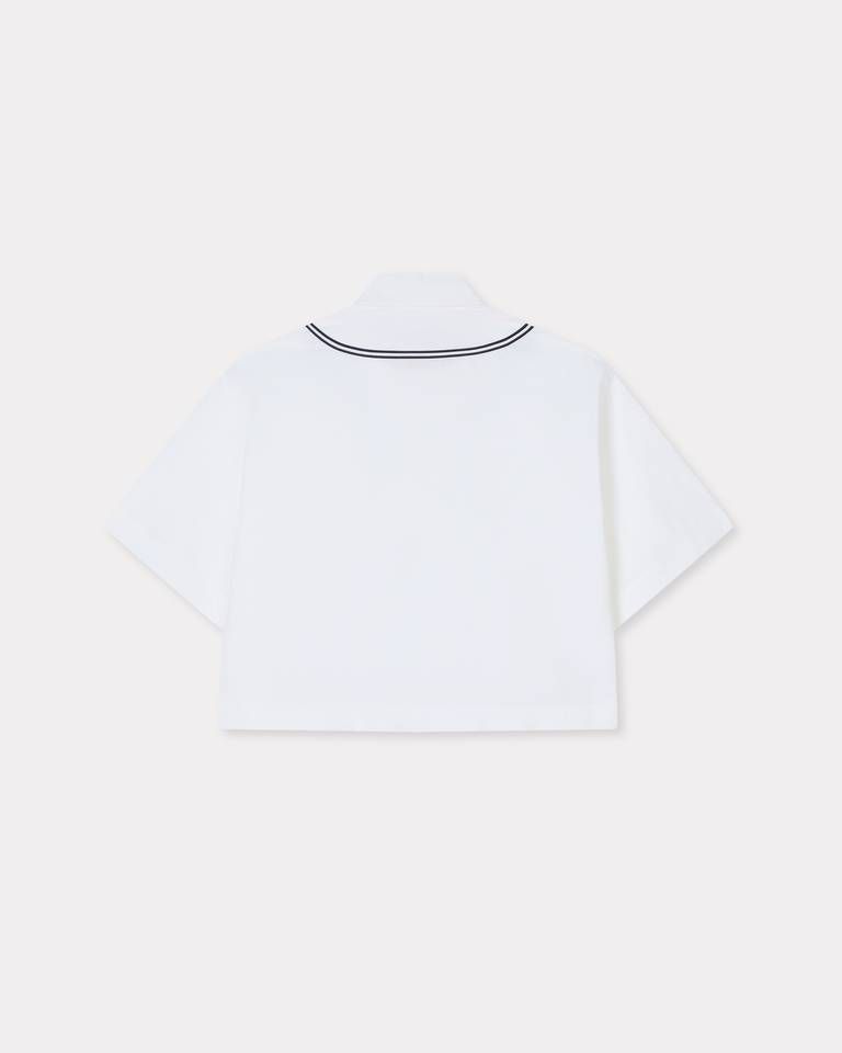 Kenzo - Áo thun ngắn tay kiểu bóng chày KENZO Boke Flower 2.0 vải cotton poplin