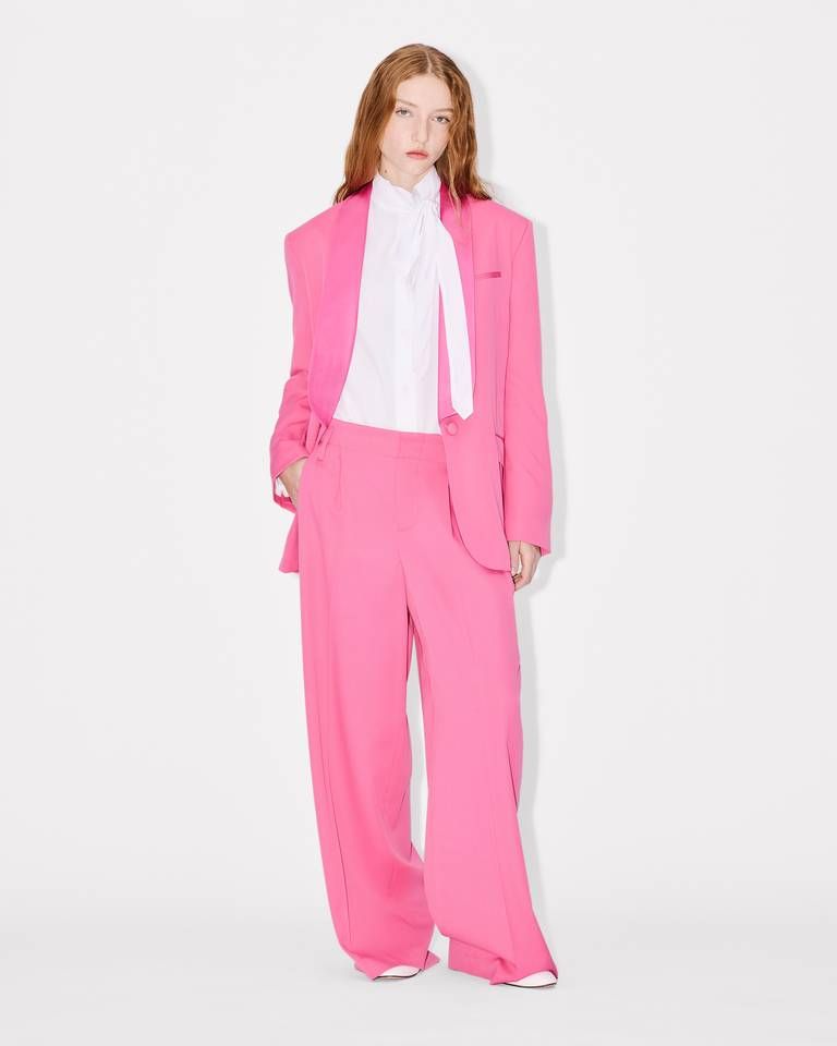 Kenzo - Quần ống rộng tailored từ len nguyên chất KENZO