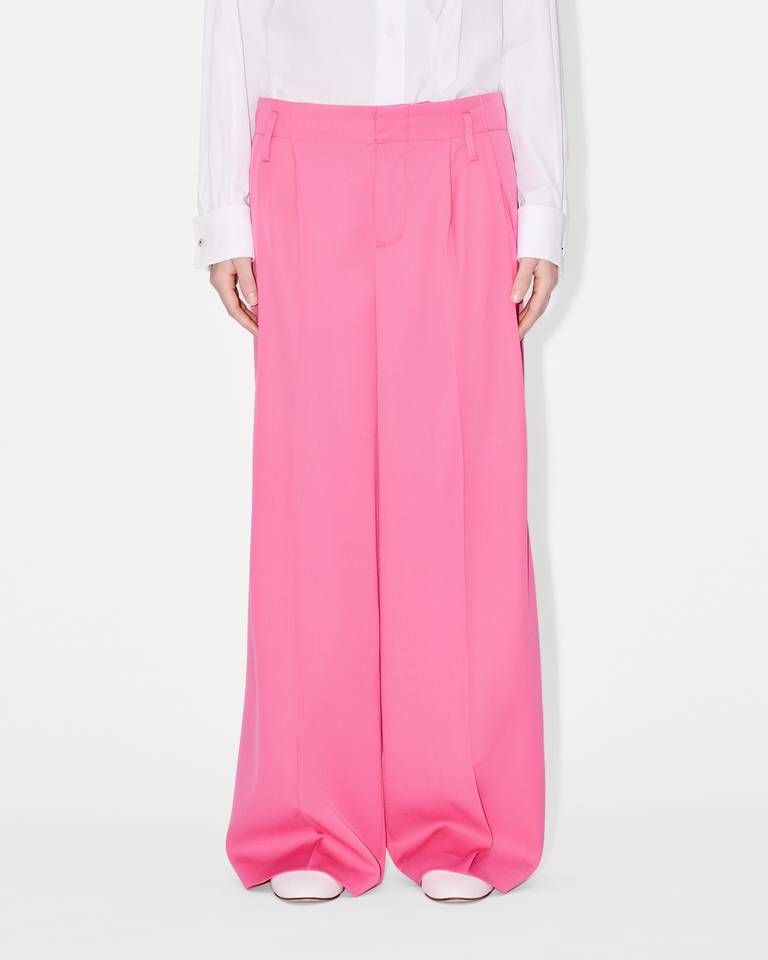 Kenzo - Quần ống rộng tailored từ len nguyên chất KENZO