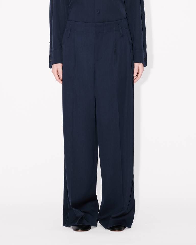 Kenzo - Quần ống rộng tailored từ len nguyên chất KENZO