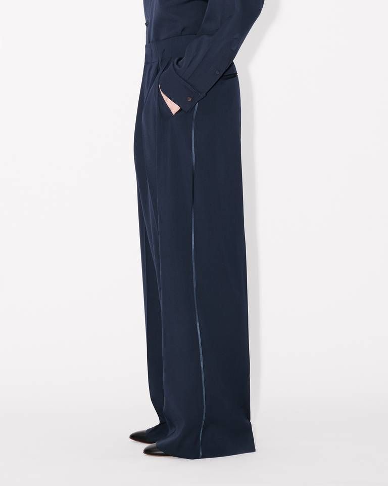 Kenzo - Quần ống rộng tailored từ len nguyên chất KENZO