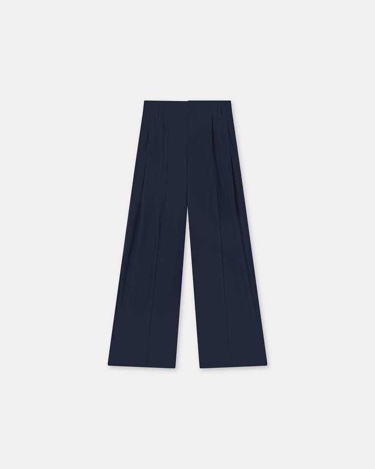 Quần ống rộng tailored từ len nguyên chất KENZO