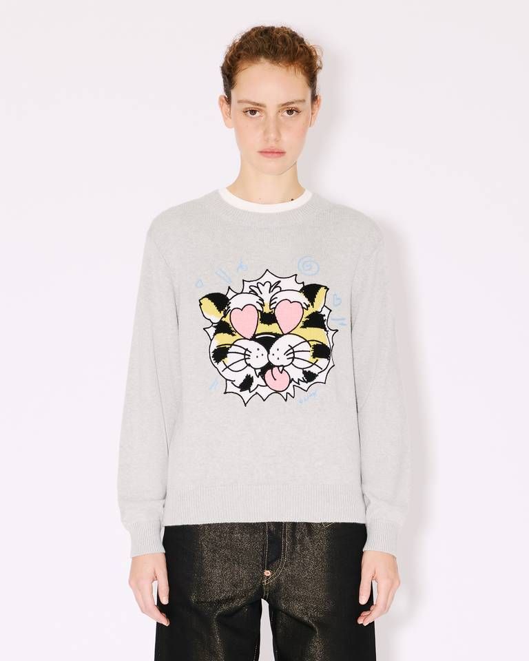 Kenzo - Áo len cotton KENZO Wild Tiger