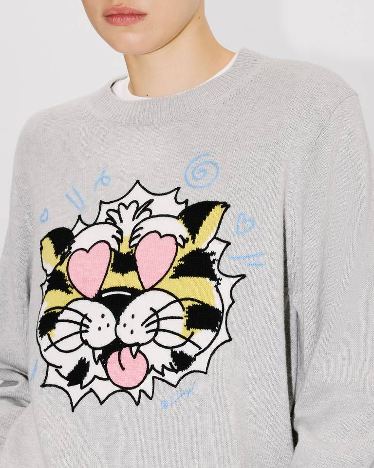 Kenzo - Áo len cotton KENZO Wild Tiger