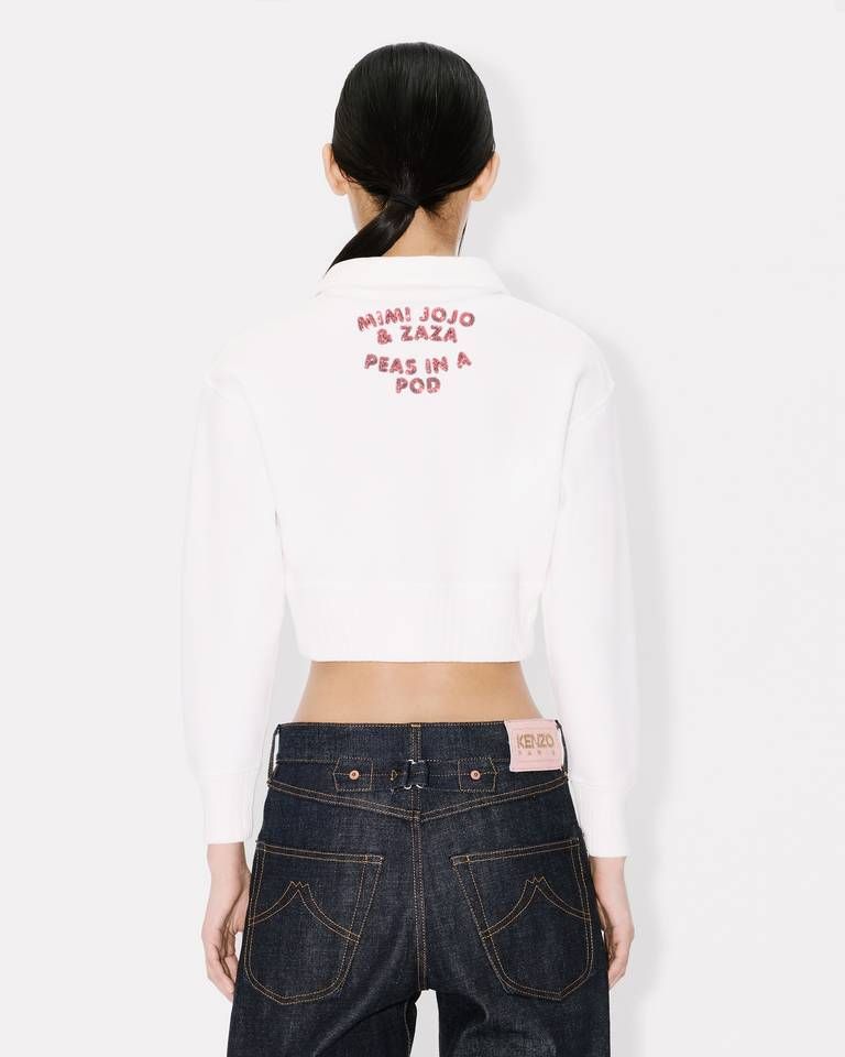Kenzo - Áo polo cotton ngắn tay thêu KENZO Cartoon