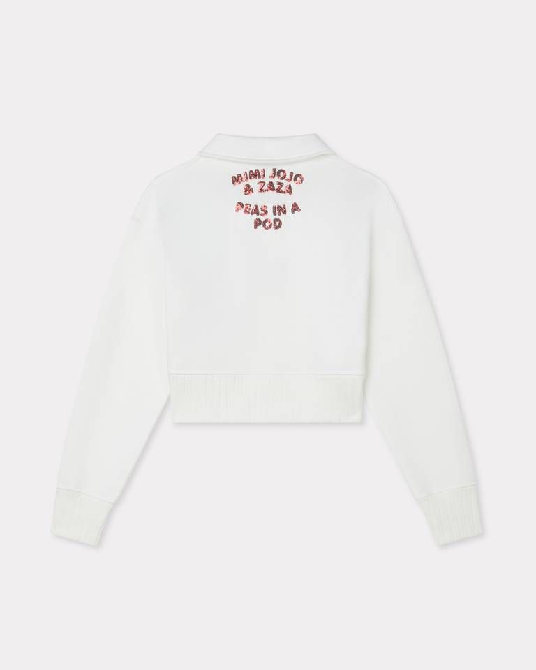 Kenzo - Áo polo cotton ngắn tay thêu KENZO Cartoon