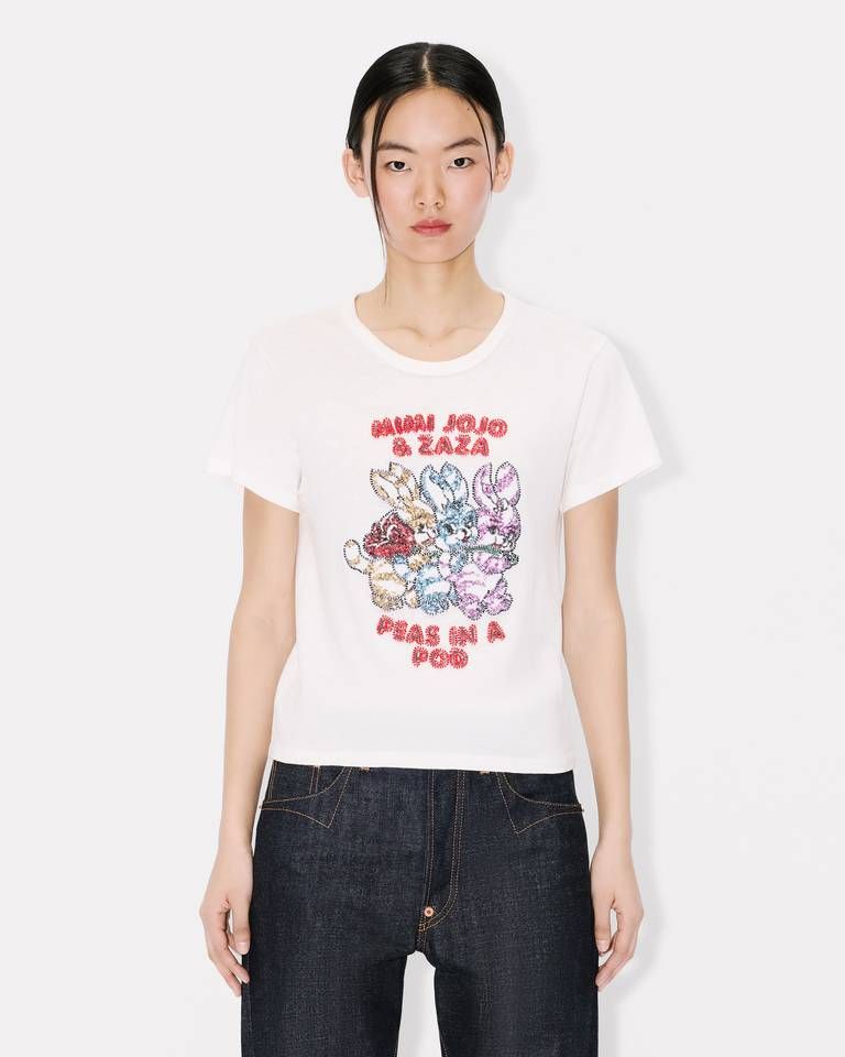 Kenzo - Áo thun cotton thêu KENZO Cartoon