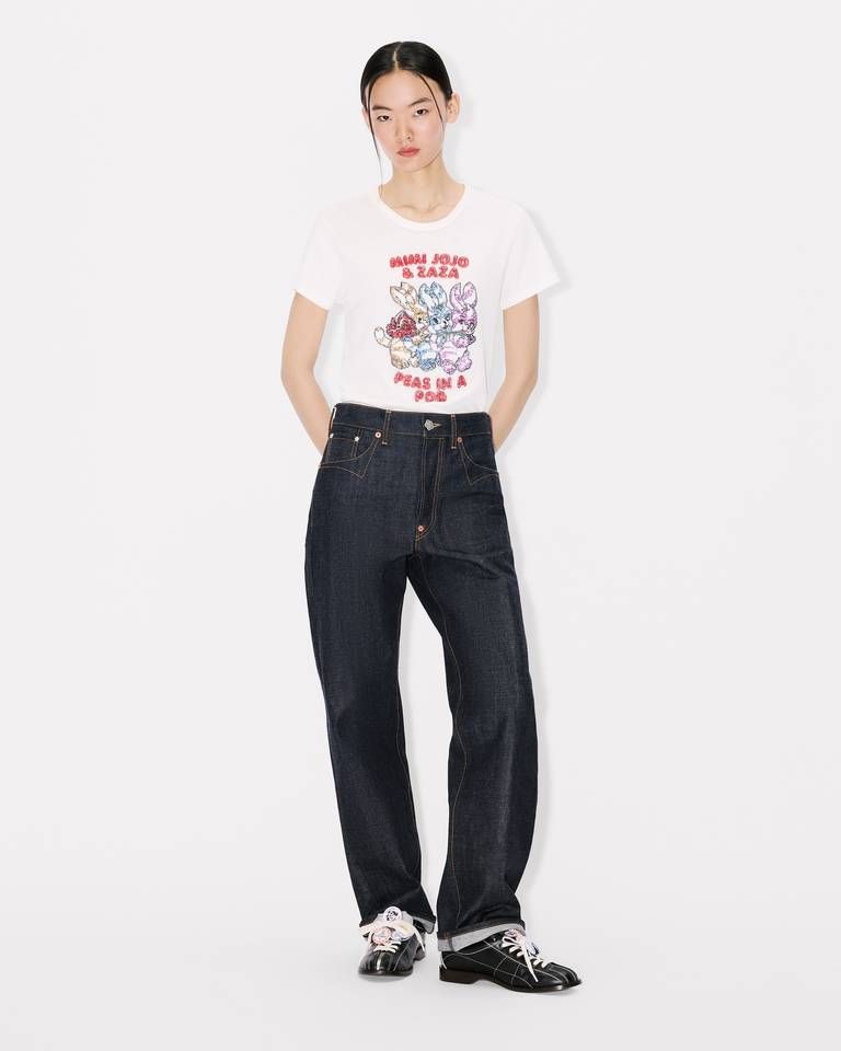 Kenzo - Áo thun cotton thêu KENZO Cartoon