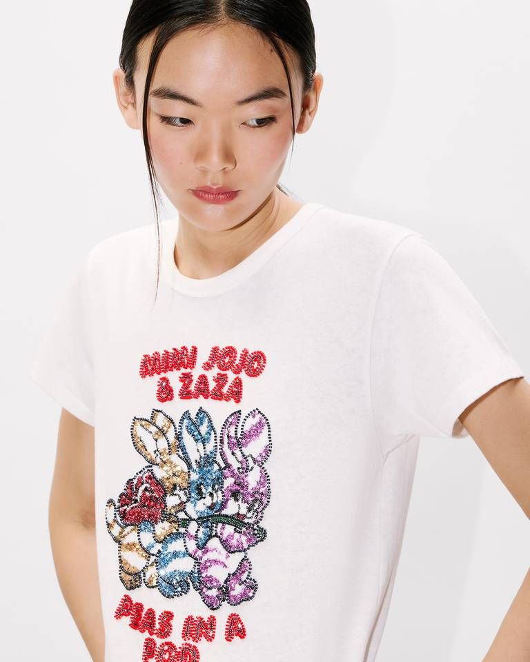 Kenzo - Áo thun cotton thêu KENZO Cartoon