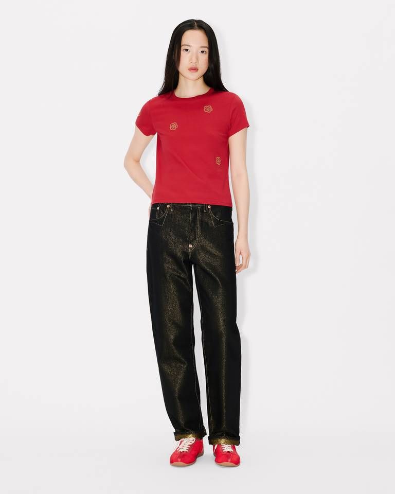 Kenzo - Áo thun cotton thêu nhiều KENZO Boke Flowers