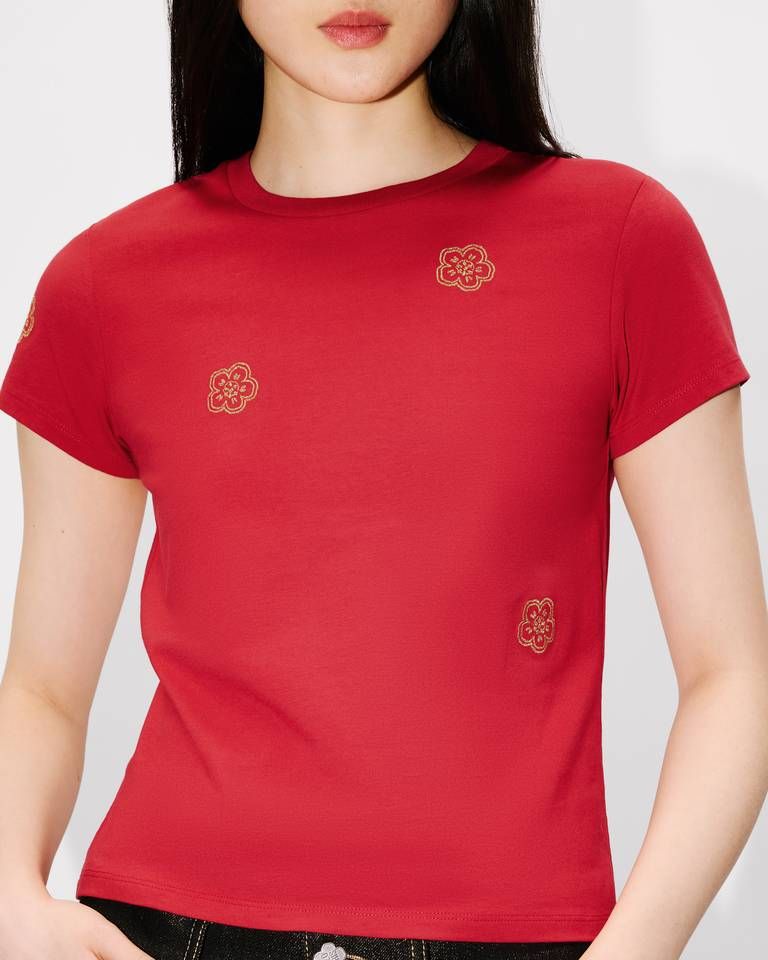 Kenzo - Áo thun cotton thêu nhiều KENZO Boke Flowers
