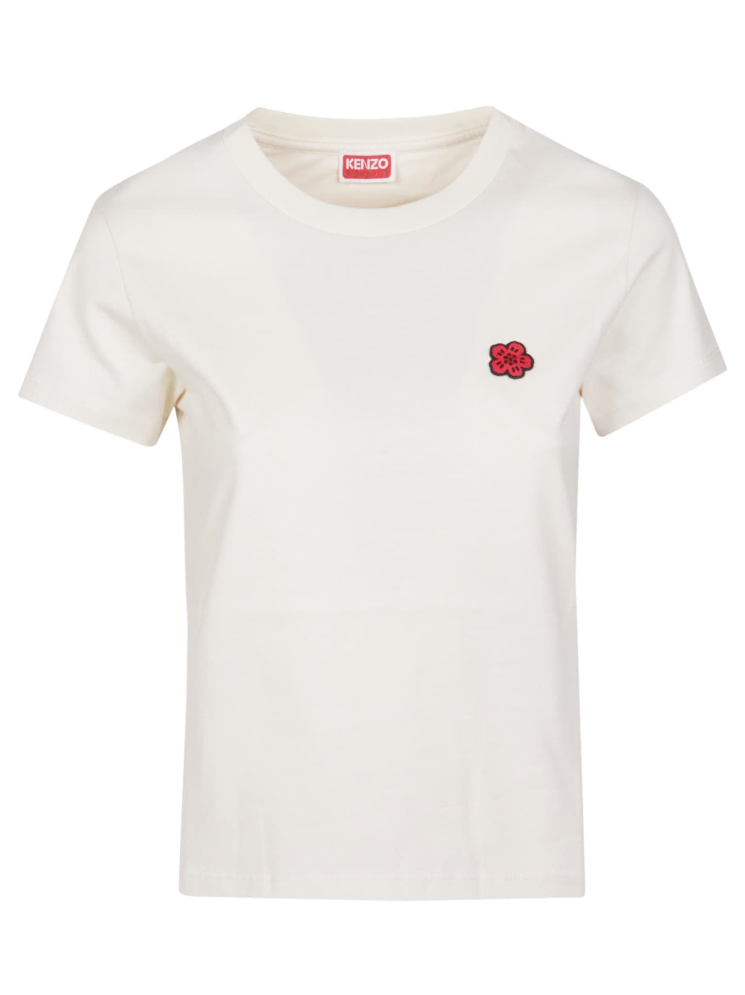 Áo thun cotton thêu KENZO Boke Flowers