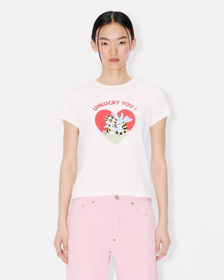 Kenzo - Áo thun cotton KENZO Cartoon Unlucky You
