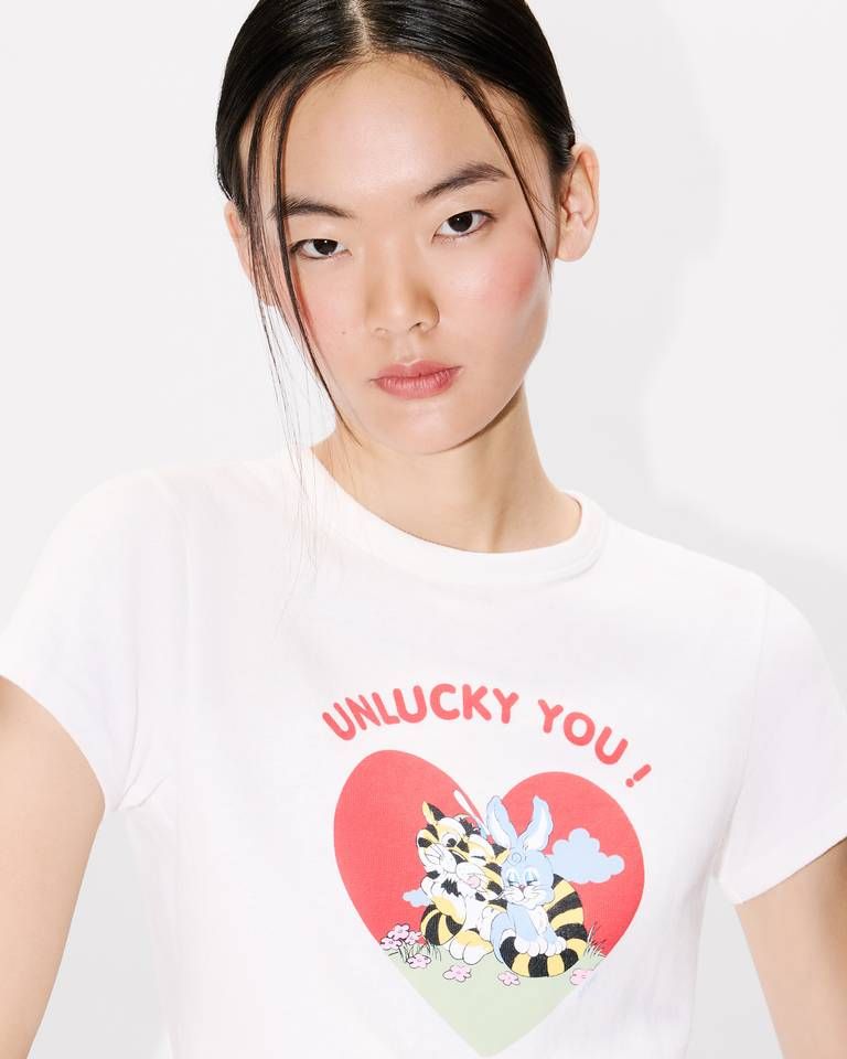 Kenzo - Áo thun cotton KENZO Cartoon Unlucky You