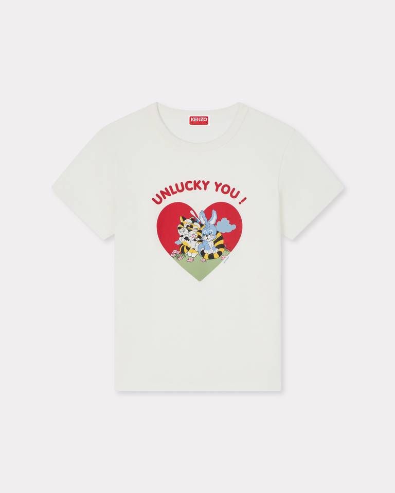 Kenzo - Áo thun cotton KENZO Cartoon Unlucky You