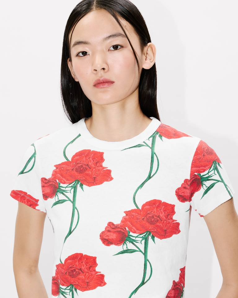 Kenzo - Áo thun cotton KENZO Archive Rose