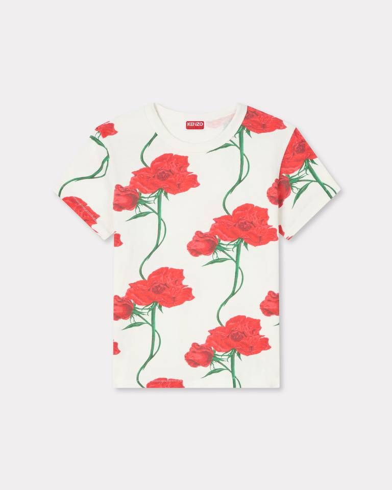 Áo thun cotton KENZO Archive Rose