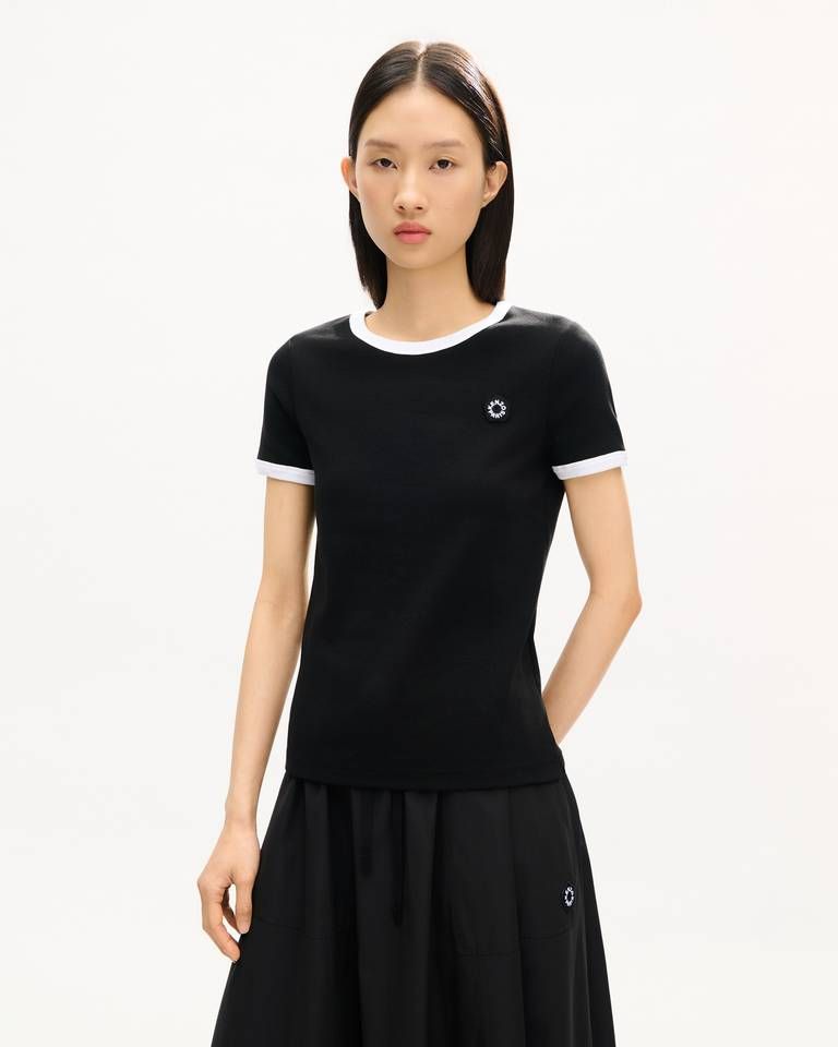 Kenzo - Áo thun cotton thêu họa tiết KENZO Boke Flower 2.0