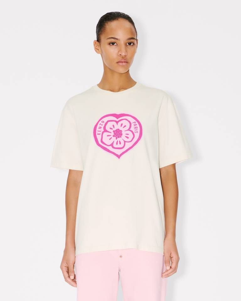 Kenzo - Áo thun cotton KENZO Boke Heart dáng loose fit