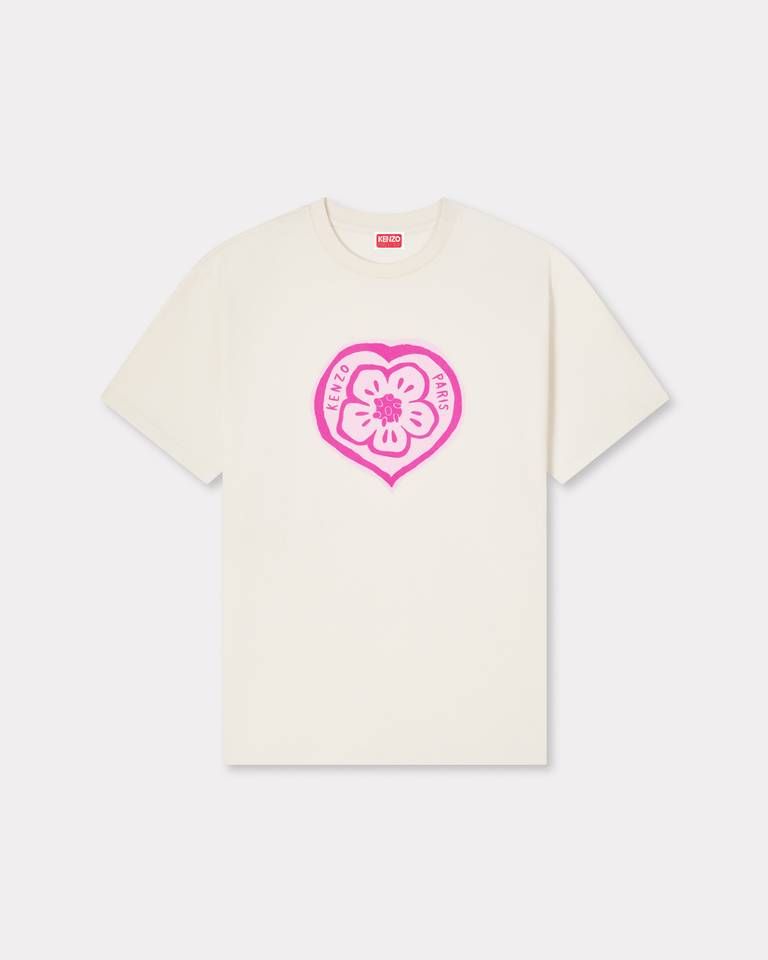 Áo thun cotton KENZO Boke Heart dáng loose fit