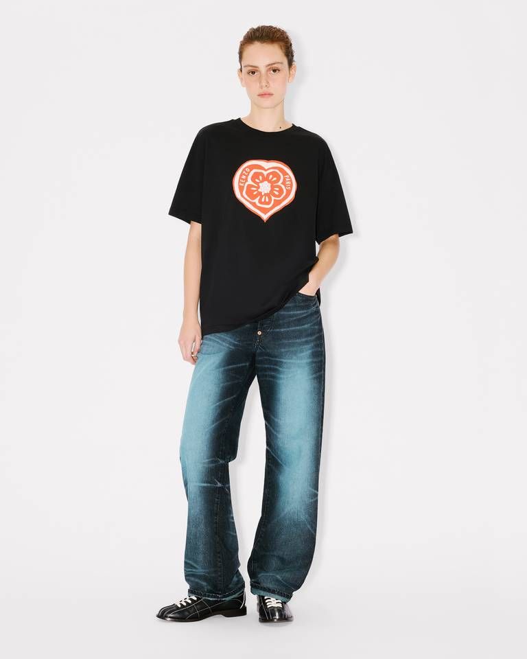 Kenzo - Áo thun cotton KENZO Boke Heart dáng loose fit