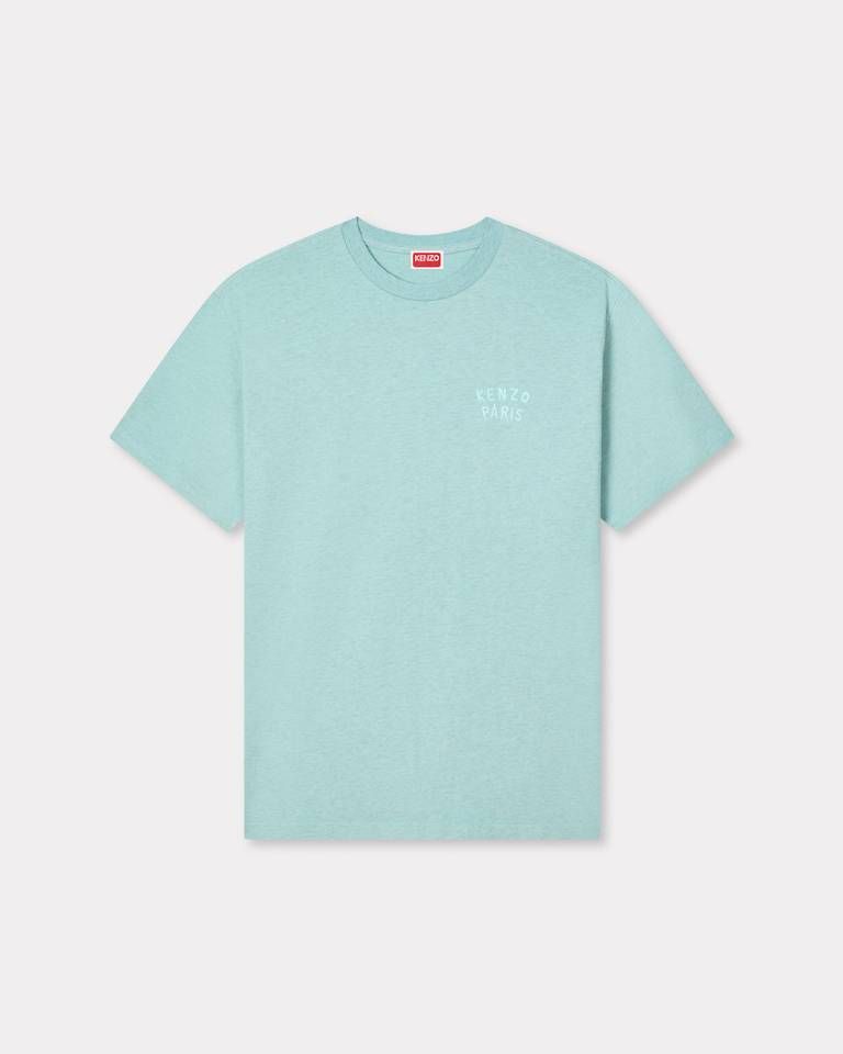 Áo thun cotton dáng rộng thêu KENZO Boke Heart
