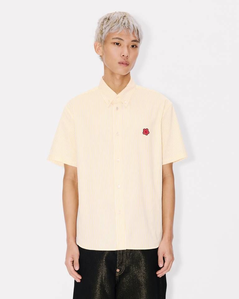 Kenzo - Áo sơ mi ngắn tay KENZO Boke Flower chất liệu seersucker cotton