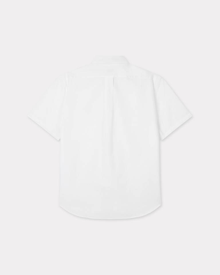 Kenzo - Áo sơ mi ngắn tay cotton poplin KENZO Wild Tiger