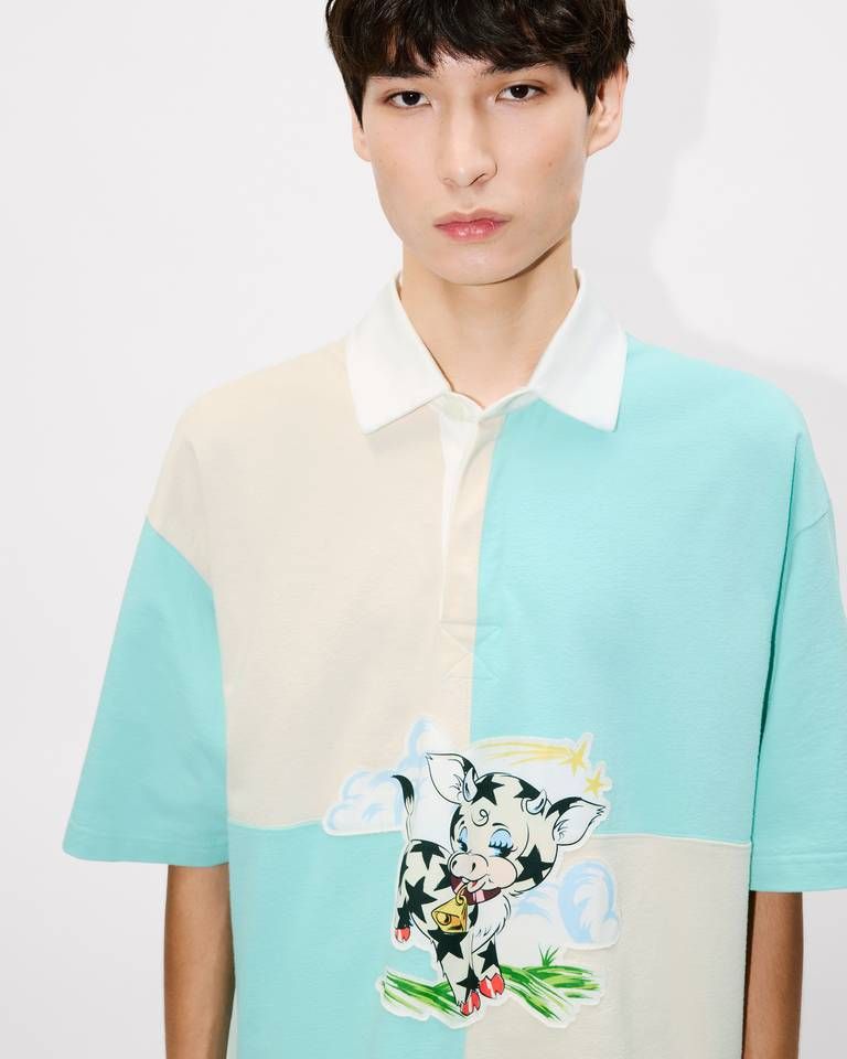 Kenzo - Áo polo cotton dáng rộng KENZO Cartoon