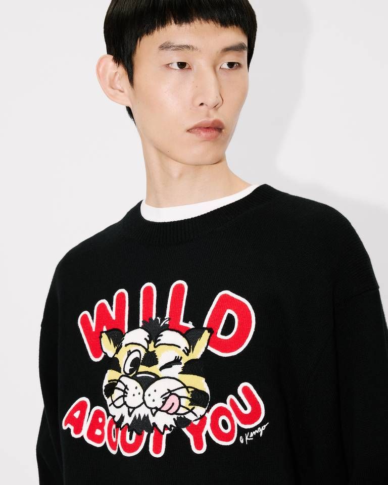 Áo len cotton KENZO Wild Tiger