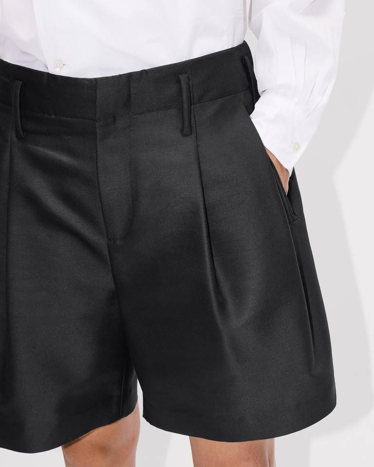 Kenzo - Quần short KENZO may đo từ len nguyên chất và lụa