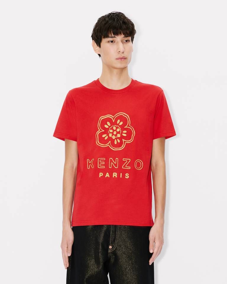 Kenzo - Áo thun cotton thêu KENZO Boke Flower dáng slim.