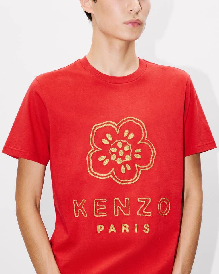 Kenzo - Áo thun cotton thêu KENZO Boke Flower dáng slim.