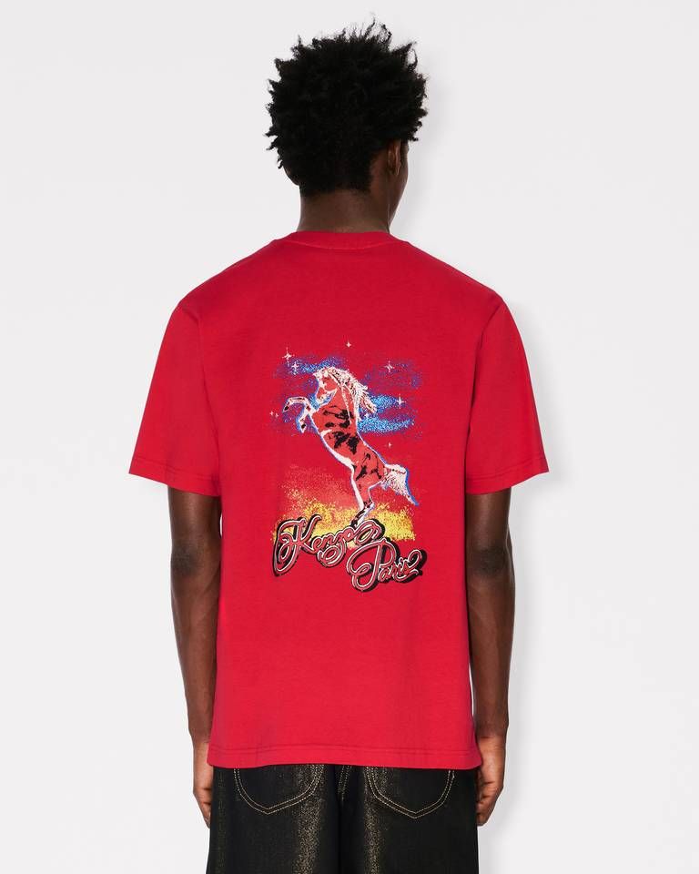 Kenzo - Áo thun cotton KENZO Lucky Horses