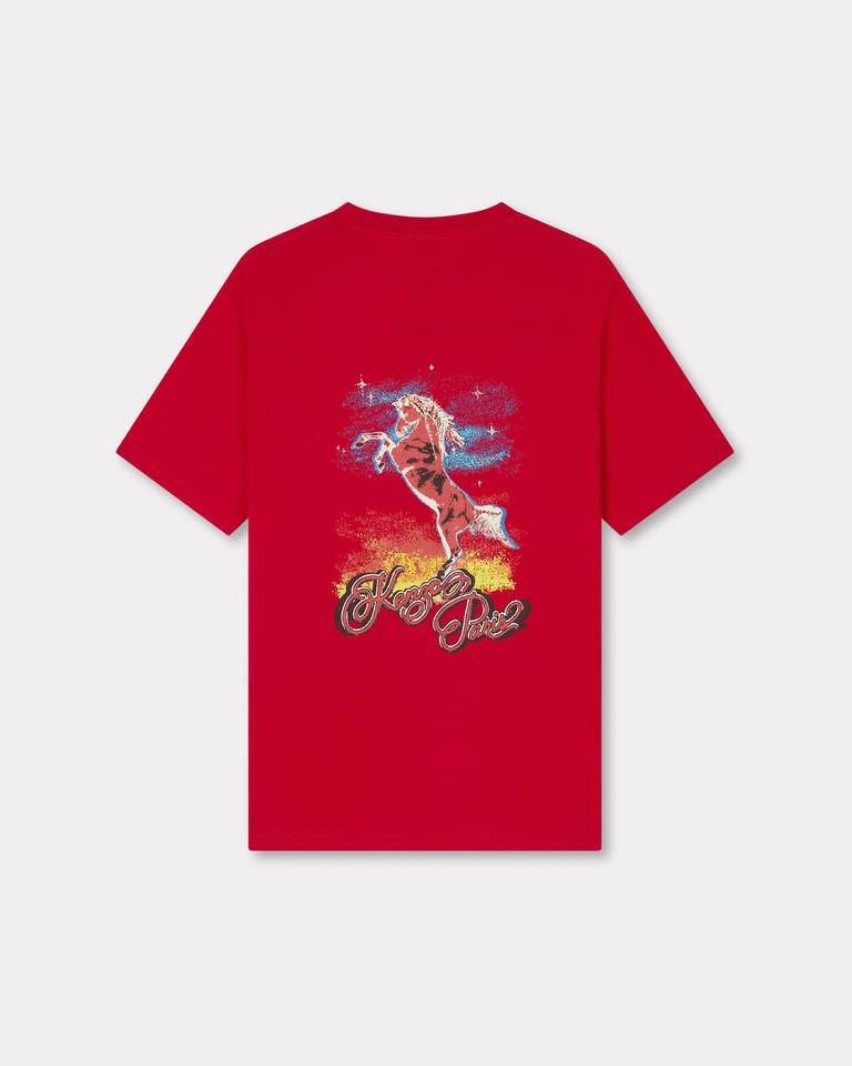 Kenzo - Áo thun cotton KENZO Lucky Horses