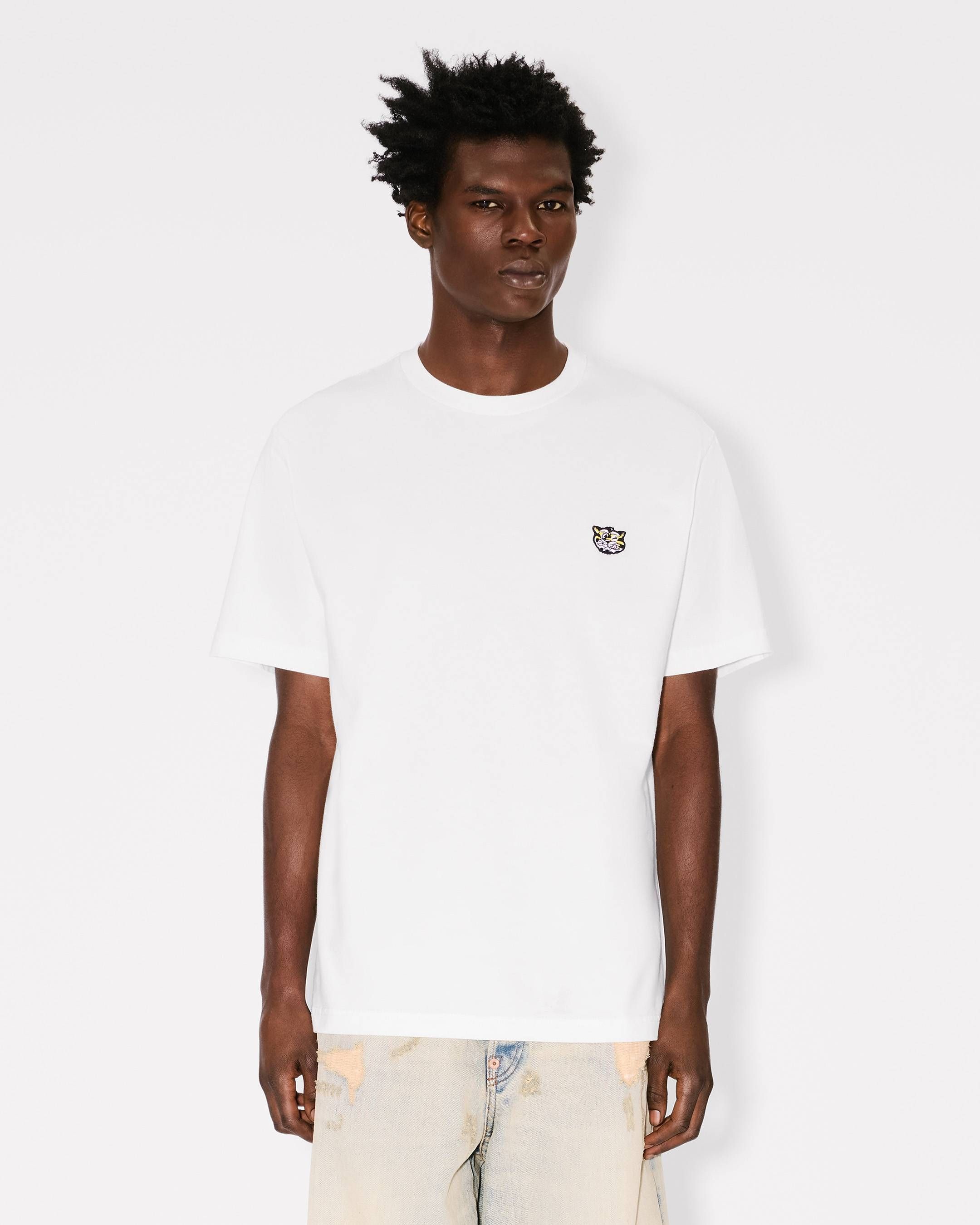 Áo thun cotton thêu KENZO Wild Tiger
